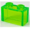 Lego® brique 1x2 3065 - 50 pièces transparent vert clair