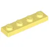 Lego® 1x4 plaque 3710 - 1 pièce jaune clair