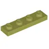 Lego® 1x4 plaque 3710 - 10 pièces vert olive