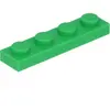 Lego® 1x4 plaque 3710 - 10 pièces vert clair