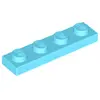 Lego® 1x4 plaque 3710 - 1 pièce bleu azur moyen