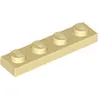 Lego® 1x4 plaque 3710 - 1 pièce beige