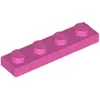 Lego® 1x4 plaque 3710 - 10 pièces rose foncé