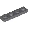 Lego® 1x4 panneau 3710 - 1 pièce gris bleuâtre foncé