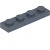 Lego® 1x4 plaque 3710 - 10 pièces gris foncé
