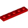 Lego® 1x5 plaque 78329 - 1 pièce rouge