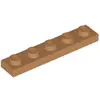 Lego® 1x5 plaque 78329 - 10 pièces Nougat moyen
