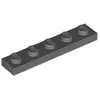 Lego® 1x5 plaque 78329 - 10 pièces gris bleuté foncé