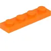 Lego® 1x4 plaque 3710 - 50 pièces orange