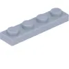 Lego® plaque 1x4 3710 - 250 pièces gris clair