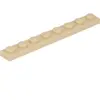 Lego® 1x8 plaque 3460 - 1 pièce beige