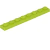 Lego® 1x8 plaque 3460 - 10 pièces Lime