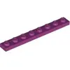 Lego® 1x8 plaque 3460 - 10 pièces magenta