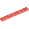 Lego® 1x8 planche 3460 - 10 pièces Corall