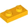 Lego® 10x 1x2 assiettes 3023 - Assiette Helles Hellorange - Orange cla...