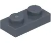 Lego® 10x 1x2 plaques 3023 - Plaque gris bleu foncé - Dark Bluish Gray