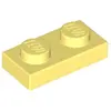 Lego® 100x 1x2 assiettes 3023 - Plaque Helles Hellgelb - Jaune clair l...