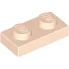 Lego® 100x 1x2 Plaques 3023 - Plaque Nougat clair - Nougat clair