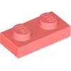 Lego® 10x 1x2 Assiettes 3023 - Assiette Corail - Corail