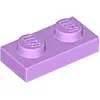 Lego® 100x 1x2 assiettes 3023 - Assiette Medium Lavender - Medium Lave...