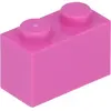 Lego® 10 pièces 3004 Brick 1x2 Part Basic Bricks 10 Dark Pink