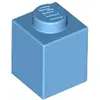 Lego® 1 pièce 3005 Brick 1x1 Part Basic Bricks 1 Middle Blue