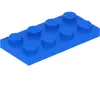 Lego® 10 pièces 3020 Plaques 2x4 Part Basic 10 Bleu