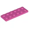 Lego® 2x6 plaque 3795 - 1 pièce rose foncé