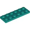 Lego® 2x6 plaque 3795 - 1 pièce turquoise foncé