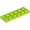 Lego® 2x6 plaque 3795 - 100 pièces Lime