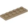 Lego® 2x6 plaque 3795 - 10 pièces beige foncé