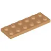 Lego® 2x6 plaque 3795 - 250 pièces Nougat moyen