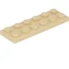 Lego® 2x6 plaque 3795 - 50 pièces beige