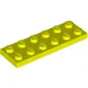 Lego® 2x6 plaque 3795 - 1 pièce jaune fluo