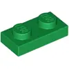 Lego® 250x 1x2 plaques 3023 - Plate Vert - Green