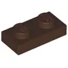 Lego® 250x 1x2 assiettes 3023 - Assiette Dunkelbraun - Marron foncé