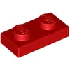 Lego® 1x 1x2 Platten 3023 - Plaque Rot - Rouge