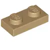 Lego® 1x 1x2 Plaques 3023 - Plaque beige foncé - Dark Tan