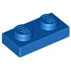 Lego® 1x 1x2 Plaques 3023 - Plaque Bleu - Blue