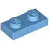Lego® 10x 1x2 plaques 3023 - Plaque bleu moyen - Medium Blue