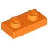 Lego® 10x 1x2 plaques 3023 - Plaque Orange - Orange