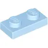 Lego® 50x 1x2 Plaques 3023 - Plaque Bleu clair - Bright Light Blue