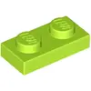 Lego® 50x 1x2 assiettes 3023 - Assiette Lime - Lime