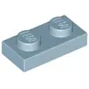 Lego® 50x 1x2 plaques 3023 - Plate Sand Blue - Bleu sable