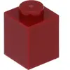Lego® 1 pièce 3005 Brick 1x1 Part Basic Bricks 1 Rouge foncé