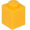 Lego® 10 pièces 3005 brique 1x1 partie briques de base 10 orange clair