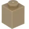 Lego® 10 pièces 3005 Brick 1x1 Part Basic bricks 10 Dark Beige