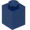 Lego® 100 pièces 3005 Brick 1x1 Part Basic Bricks 100 Bleu foncé