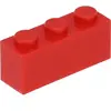 Lego® 1 pièce 3622 Brick 1x3 Part Basic Bricks 1 Red
