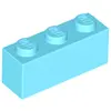 Lego® 1 pièce 3622 Brick 1x3 Part Basic Bricks 1 Middle Azur Blue